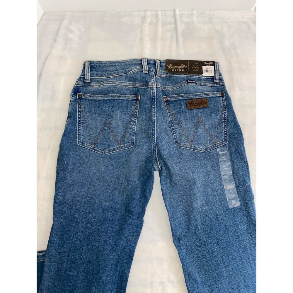 Wrangler Women's Retro Mae Mid Rise Stretch Boot Cut Jean Size 9x32 - Picture 5 of 9